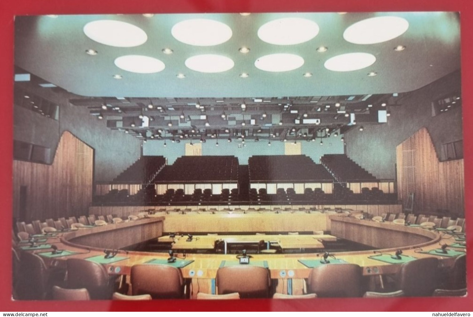 Uncirculated Postcard - USA - NY, NEW YORK CITY - UNITED NATIONS, ECONOMIC AND SOCIAL COUNCIL CHAMBER - Orte & Plätze