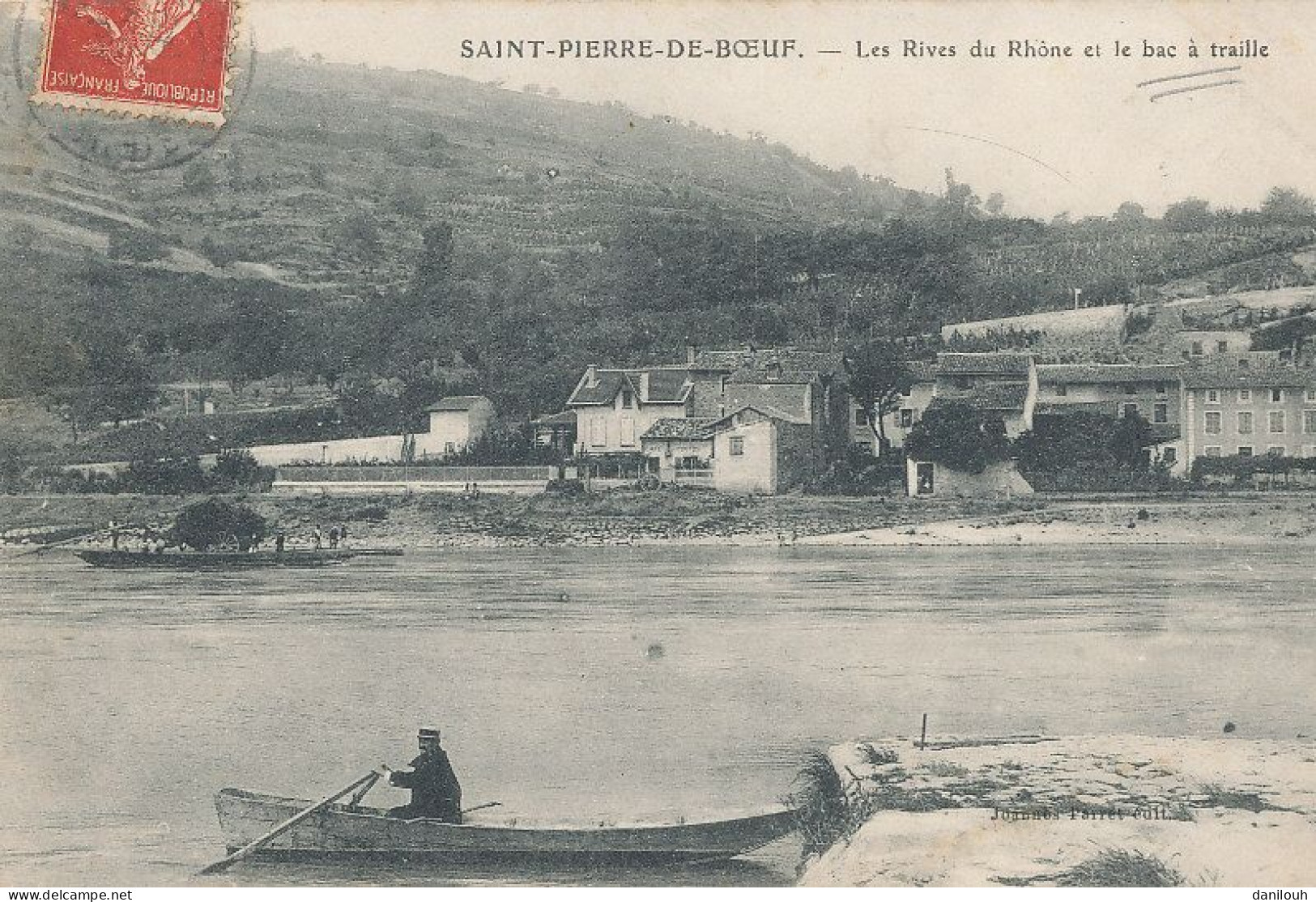 42 // SAINT PIERRE DE BOEUF   Les Rives Du Rhone Et Le Bac A Traille - Autres & Non Classés