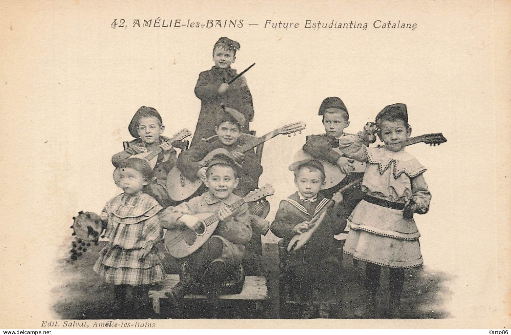 Amélie Les Bains * Future Estudiantina Catalane * Groupe D'enfants * Musiciens Instruments - Amélie-les-Bains-Palalda