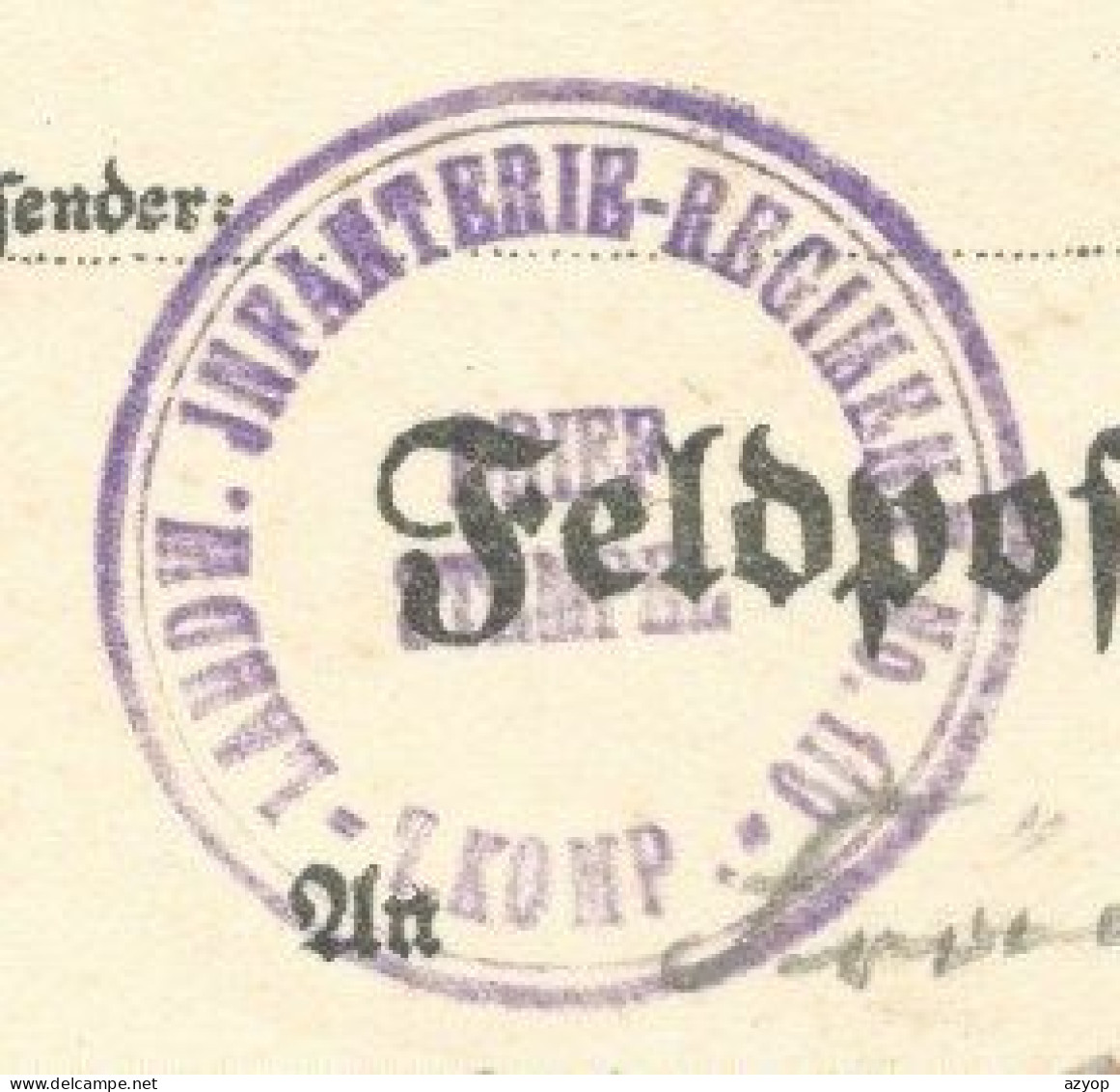 68 - REININGEN - REININGUE - Carte Dessinée Allemande Signée F. MUTSCHLER - Feldpost - Landwehr Inft. Reg. 119 - Guerre - Sonstige & Ohne Zuordnung