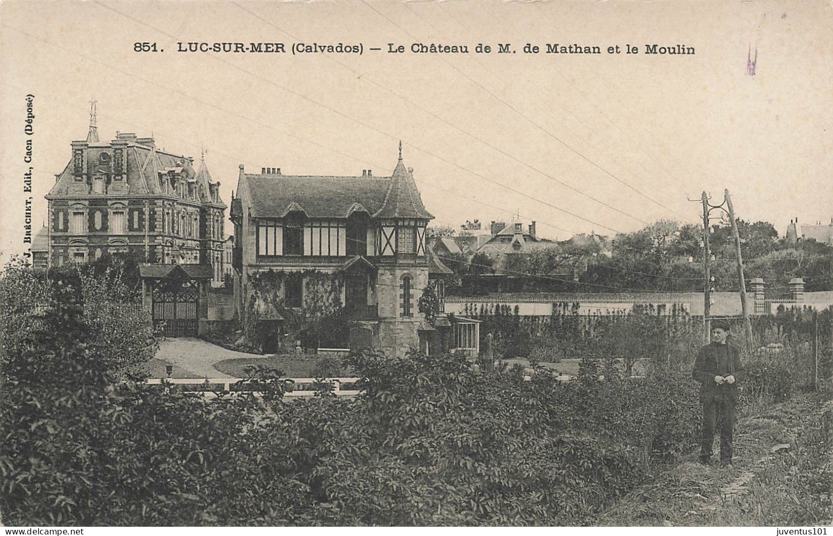 CPA LUC SUR MER - Le Château De M. De Mathan Et Le Moulin-851      L2917 - Luc Sur Mer