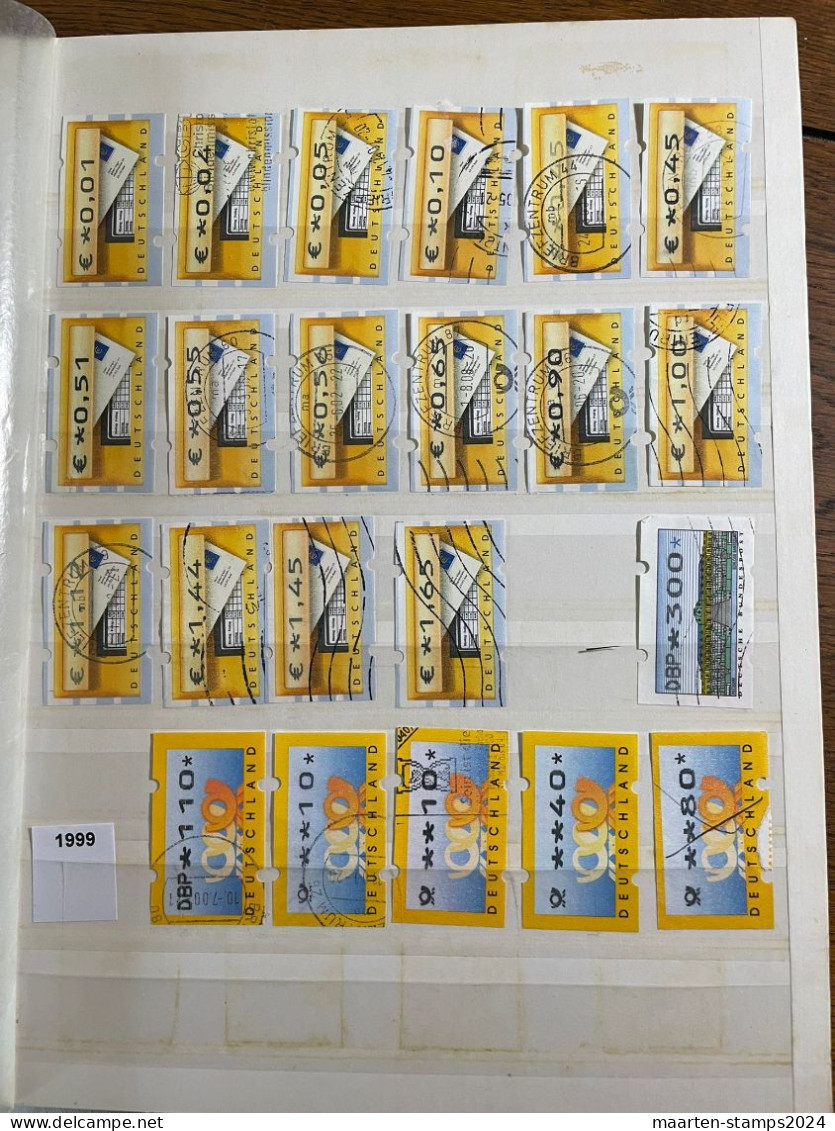Germany, Collection Automatstroken Till 2016, O, Approx 250 Stamps, Desired Revenue 30 - Collections