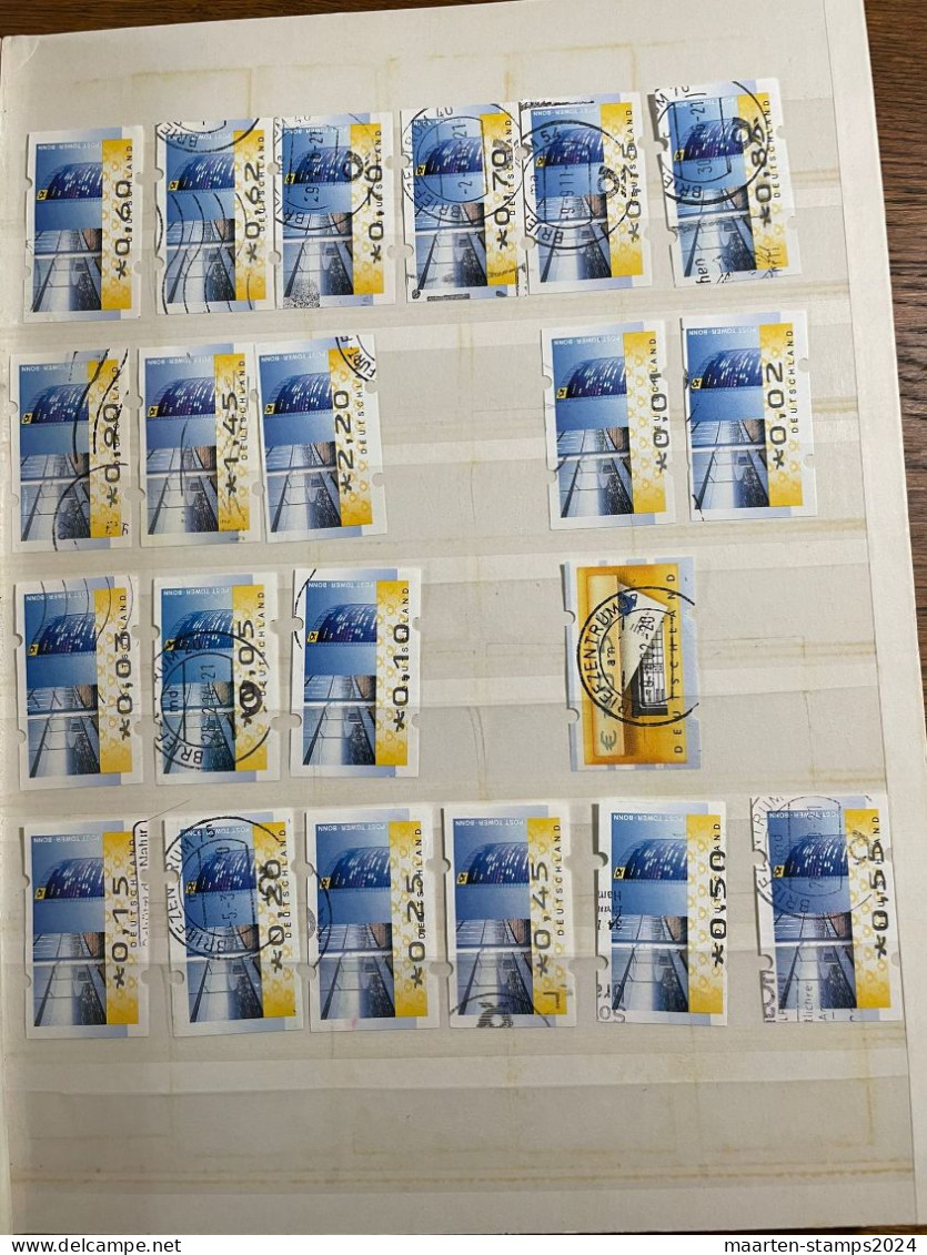 Germany, Collection Automatstroken Till 2016, O, Approx 250 Stamps, Desired Revenue 30 - Verzamelingen