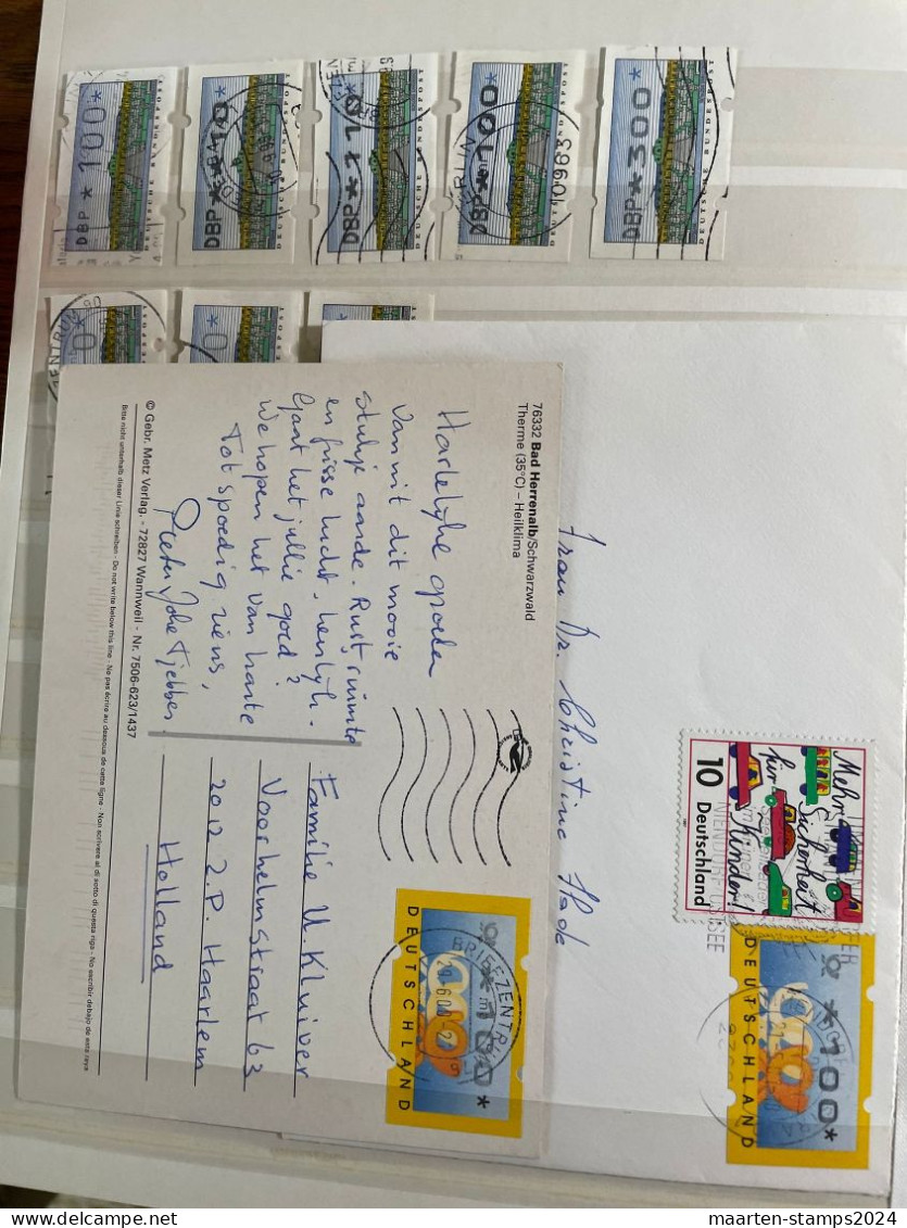 Germany, collection automatstroken till 2016, o, approx 250 stamps, desired revenue 30