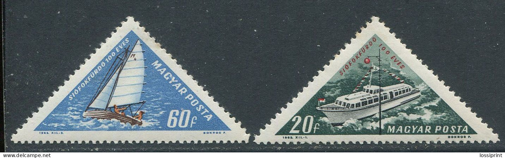 Hungary:Unused Stamps Sailing Ships, Passenger Ship, 1963, MNH - Schiffe