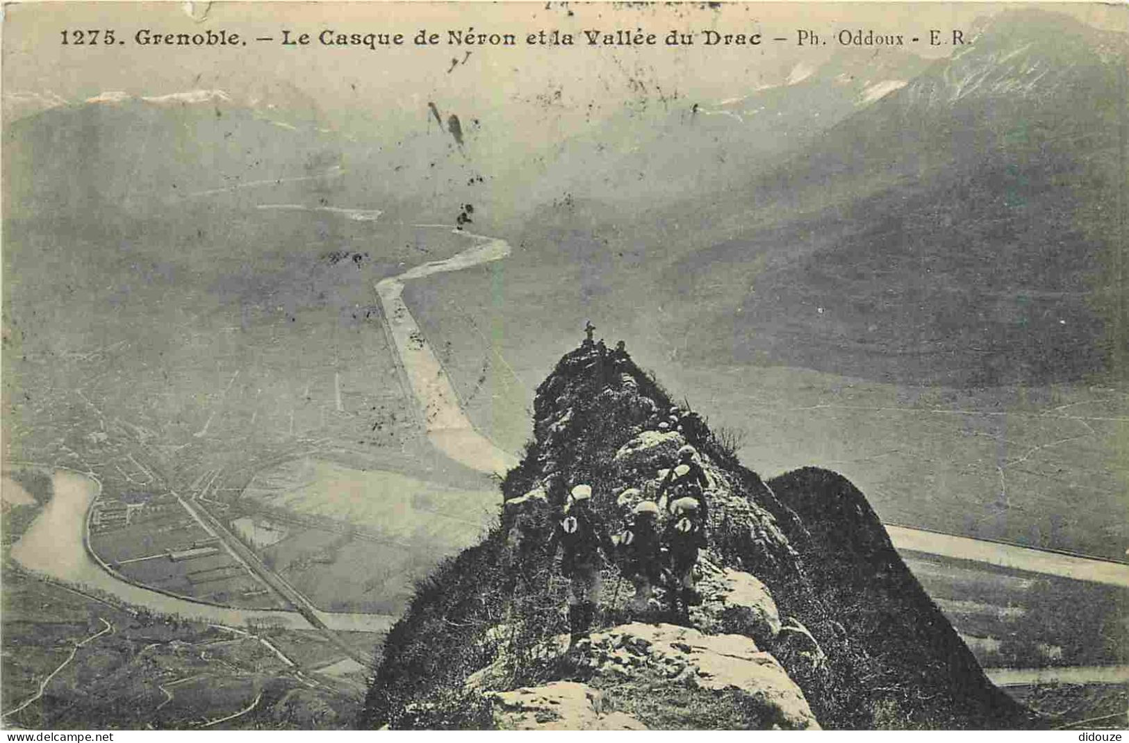 38 - Grenoble - Le Casque De Néron Et La Vallée Du Drac - Animée - Alpinisme - Correspondance - CPA - Oblitération Ronde - Grenoble