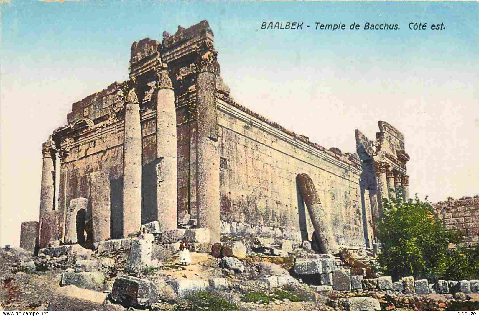 Liban - Baalbeck - Le Temple De Bacchus - Côté Est - Colorisée - Antiquité - CPA - Voir Scans Recto-Verso - Libanon
