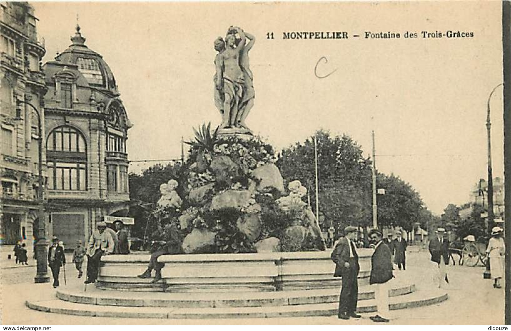 34 - Montpellier - Fontaine Des Trois-Grâces - Animée - Sculpture De Femmes Aux Seins Nus - Carte Neuve - CPA - Voir Sca - Montpellier