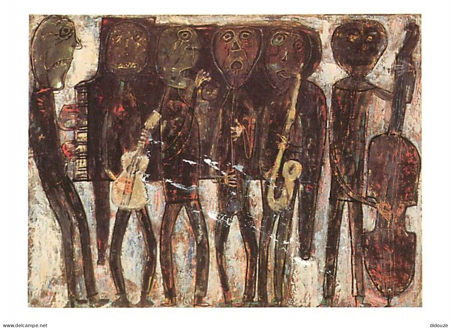 Art - Peinture - Jean Dubuffet - Jazz Band, Dirty Style Blues, 1945 - CPM - Carte Neuve - Voir Scans Recto-Verso - Malerei & Gemälde