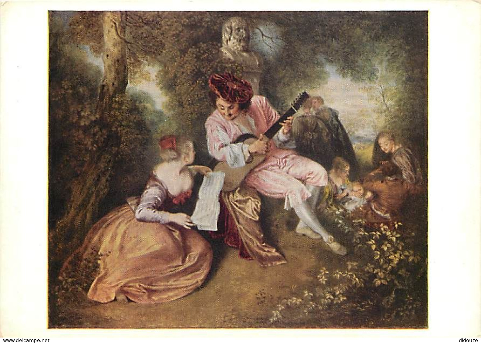 Art - Peinture - Antoine Watteau - La Gamme D'Amour - CPM - Voir Scans Recto-Verso - Peintures & Tableaux