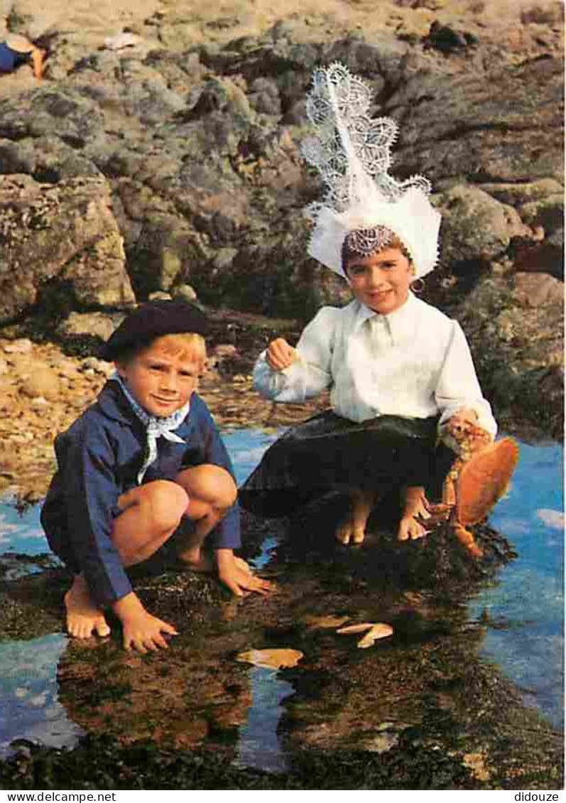 Folklore - Costumes - Vendée - Les Sables D'Olonne - Enfants Sablais - CPM - Voir Scans Recto-Verso - Costumes