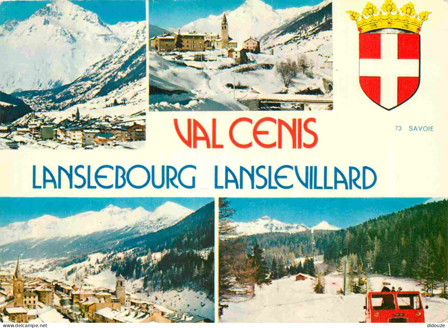 73 - Val Cenis - Multivues - Blasons - CPM - Voir Scans Recto-Verso - Val Cenis