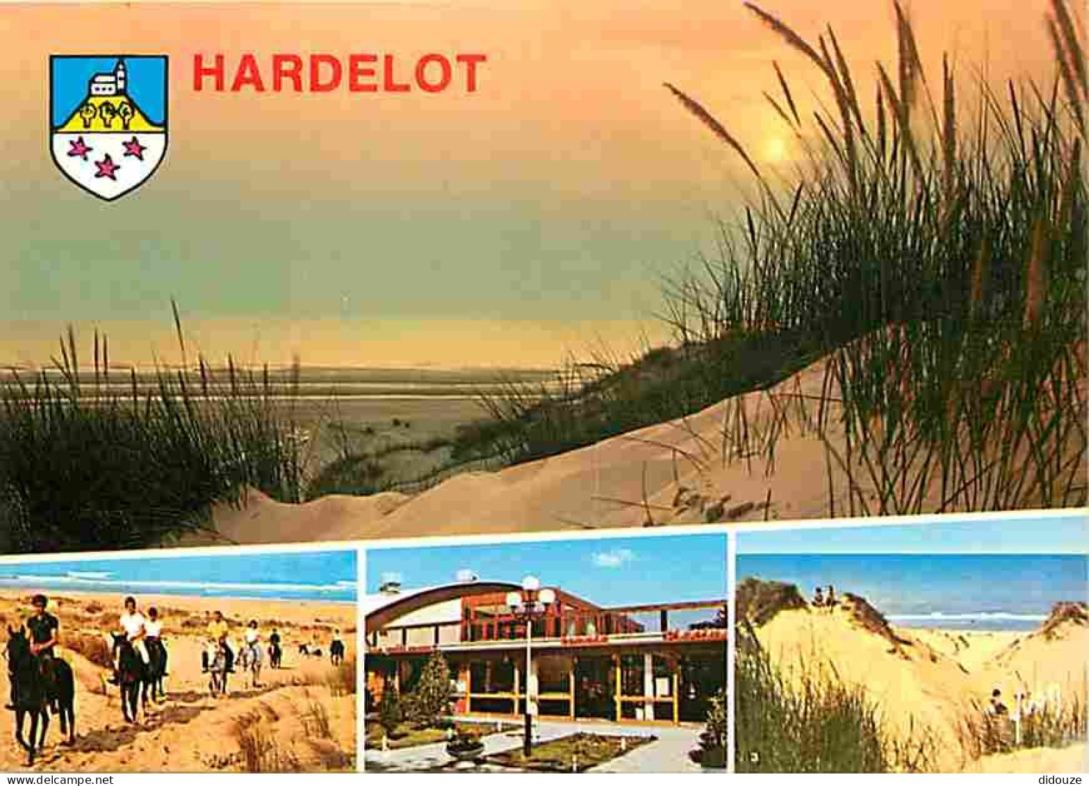 62 - Hardelot - Multivues - Chevaux - Coucher De Soleil - Plage - Blasons - CPM - Voir Scans Recto-Verso - Autres & Non Classés