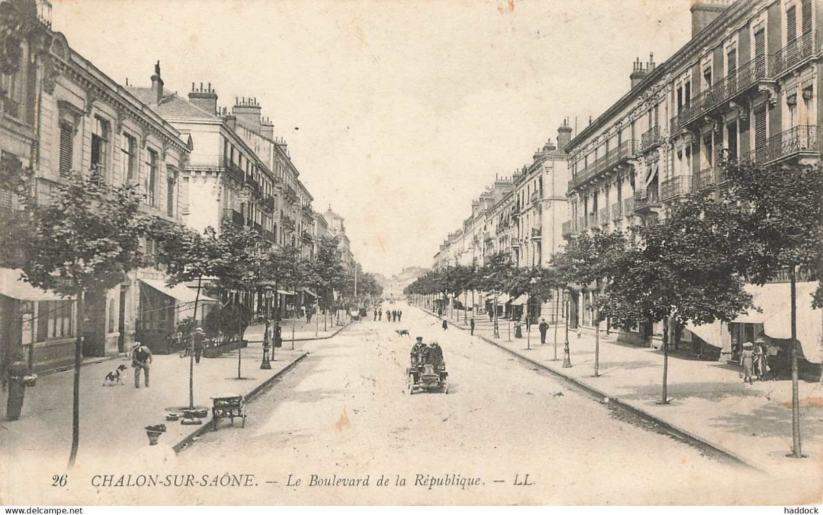 CHALON SUR SAONE : LE BOULEVARD DE LA REPUBLIQUE - Chalon Sur Saone