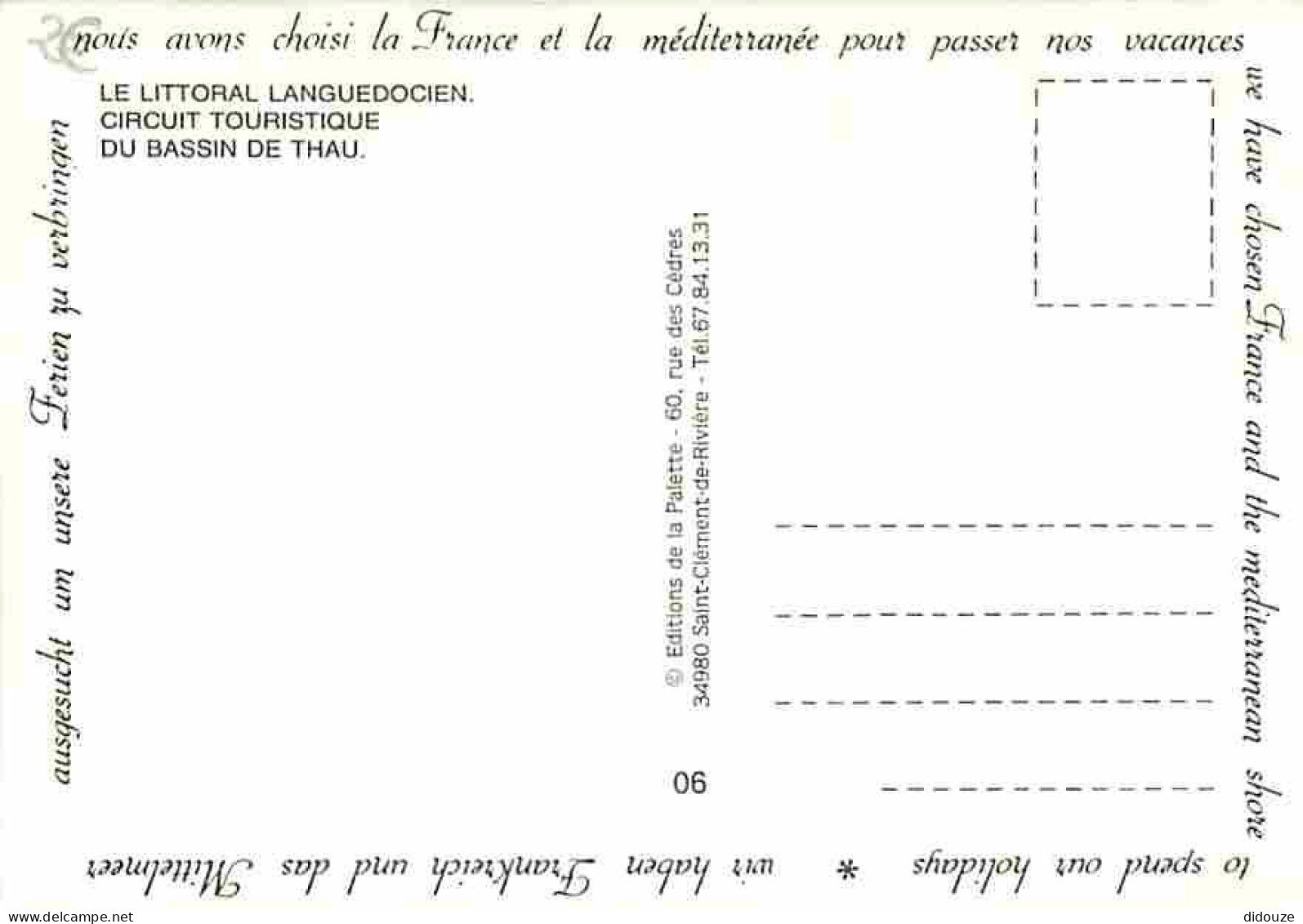 34 - Hérault - Le Bassin De Thau - Multivues - Carte Géographique Michelin - Carte Neuve - CPM - Voir Scans Recto-Verso - Autres & Non Classés