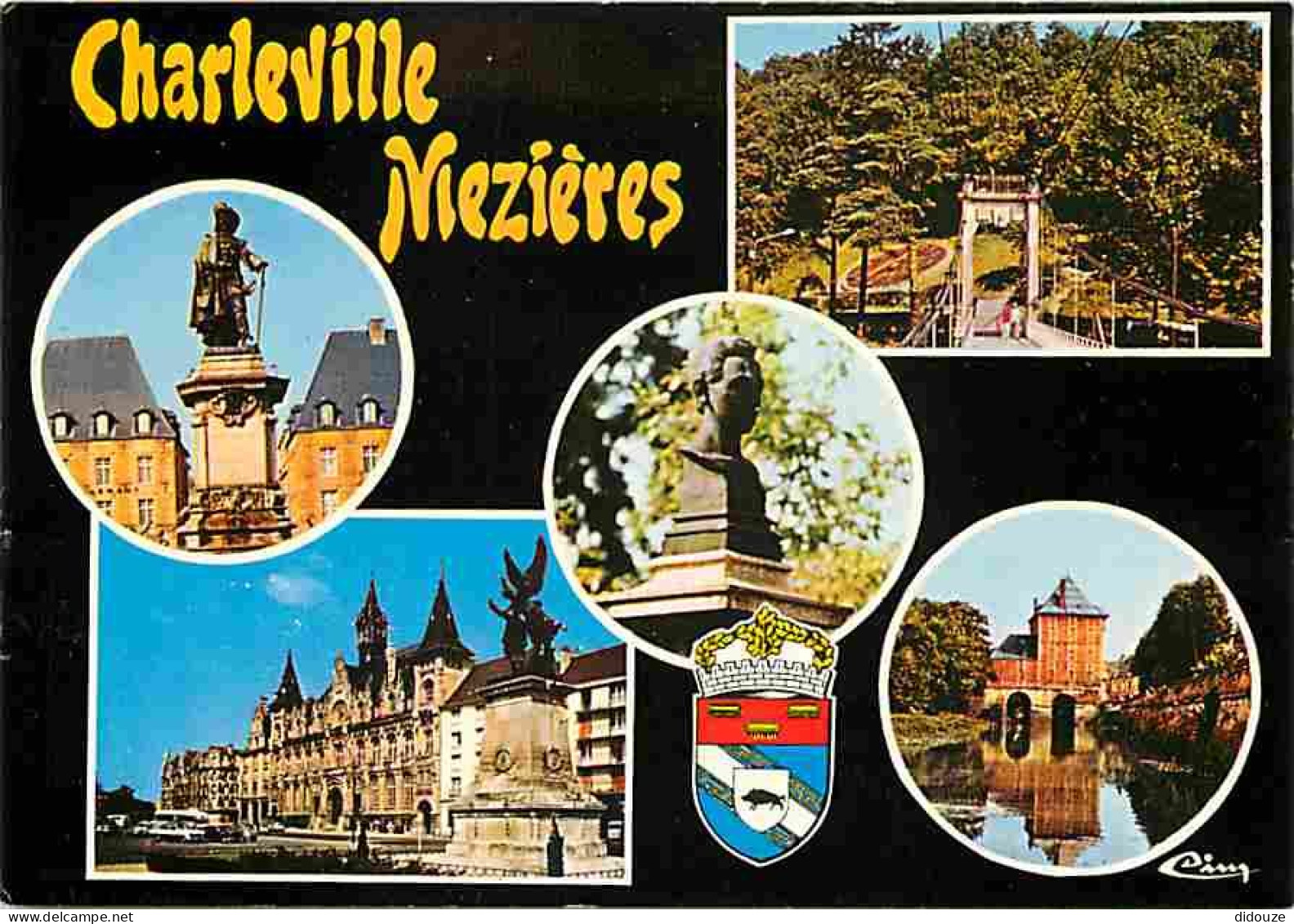 08 - Charleville Mézières - Multivues - Blasons - CPM - Voir Scans Recto-Verso - Charleville