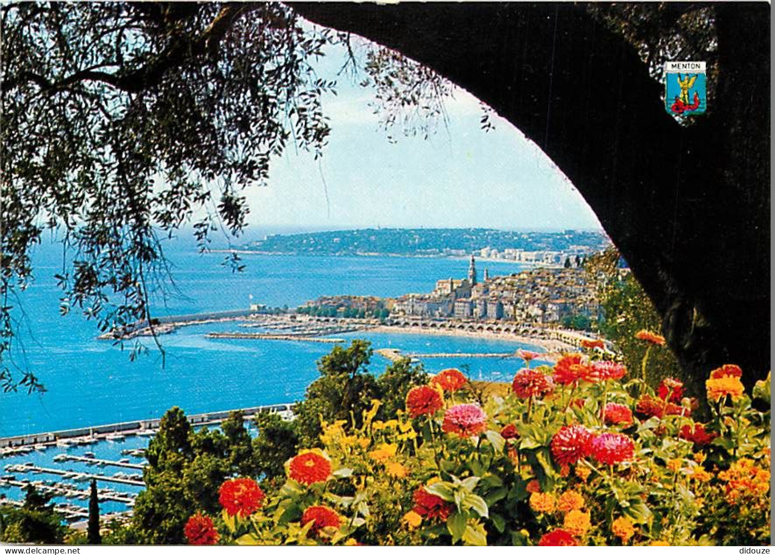 06 - Menton - Vue Générale - Fleurs - CPM - Carte Neuve - Voir Scans Recto-Verso - Menton