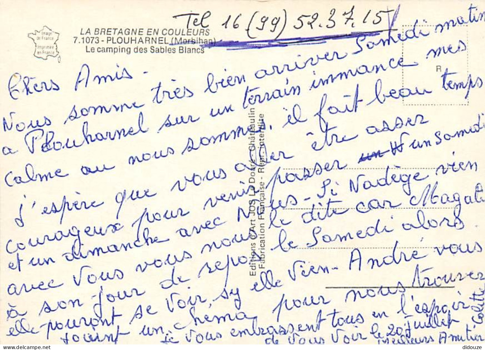 56 - Plouharnel - Camping Des Sables Blancs - Multivues - CPM - Voir Scans Recto-Verso - Otros & Sin Clasificación