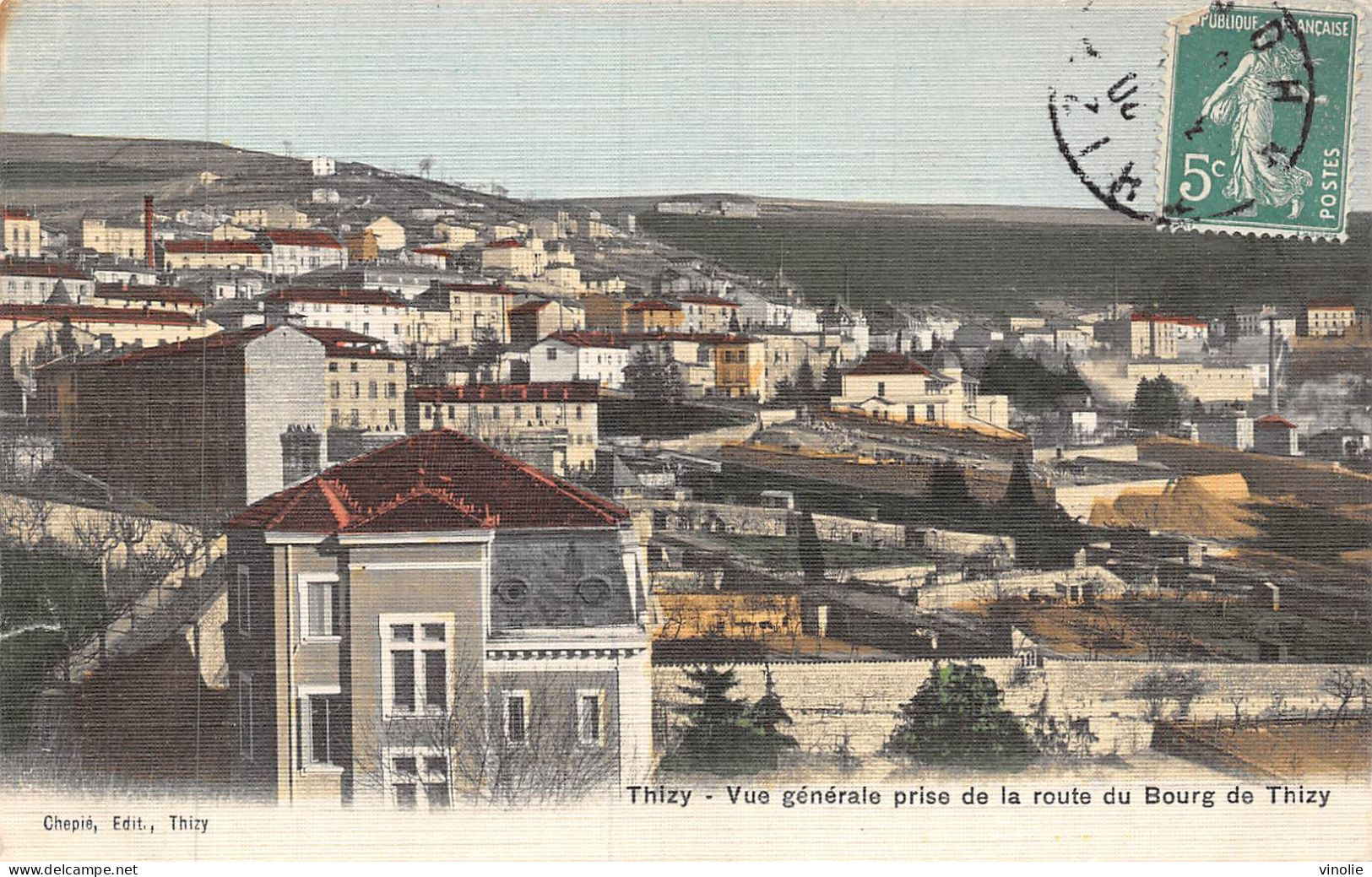 P-24-Mi-Is-1925 : THIZY. CARTE EN COULEUR - Thizy