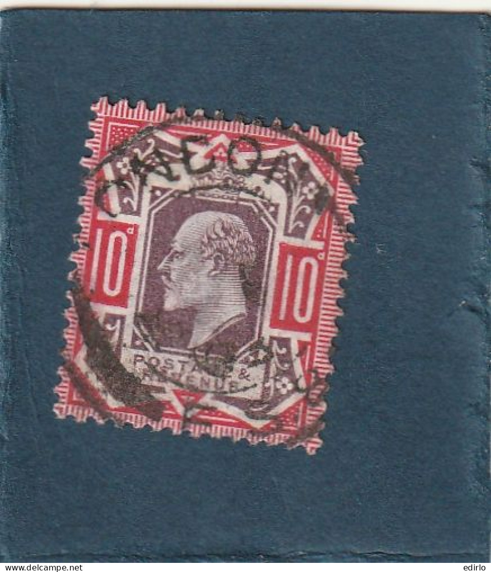 ///   ANGLETERRE ///    N° 116 ------   10 Pence Rouge Et Brun/violet  Côte 65€ - Usati