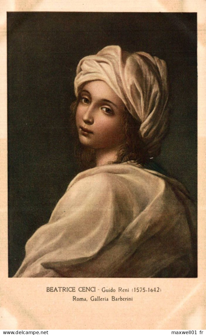 O8 - Carte Postale Peinture - Beatrice Cenci - GuidoReni (1575-1642) - Roma Galleria - Paintings