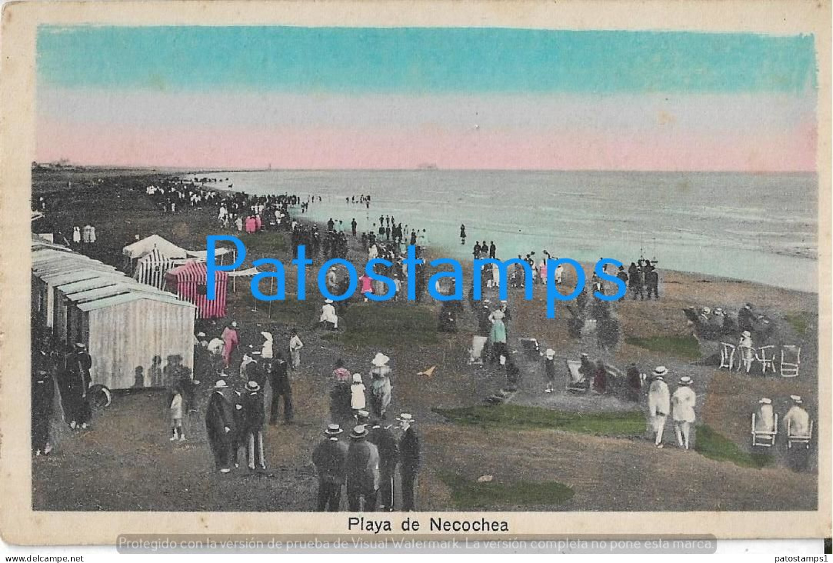 228879 ARGENTINA BUENOS AIRES NECOCHEA BEACH PLAYA POSTAL POSTCARD - Argentinien