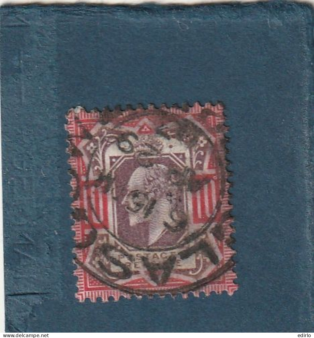 ///   ANGLETERRE ///    N° 116 ------   10 Pence Rouge Et Brun/violet  Côte 65€ - Usati