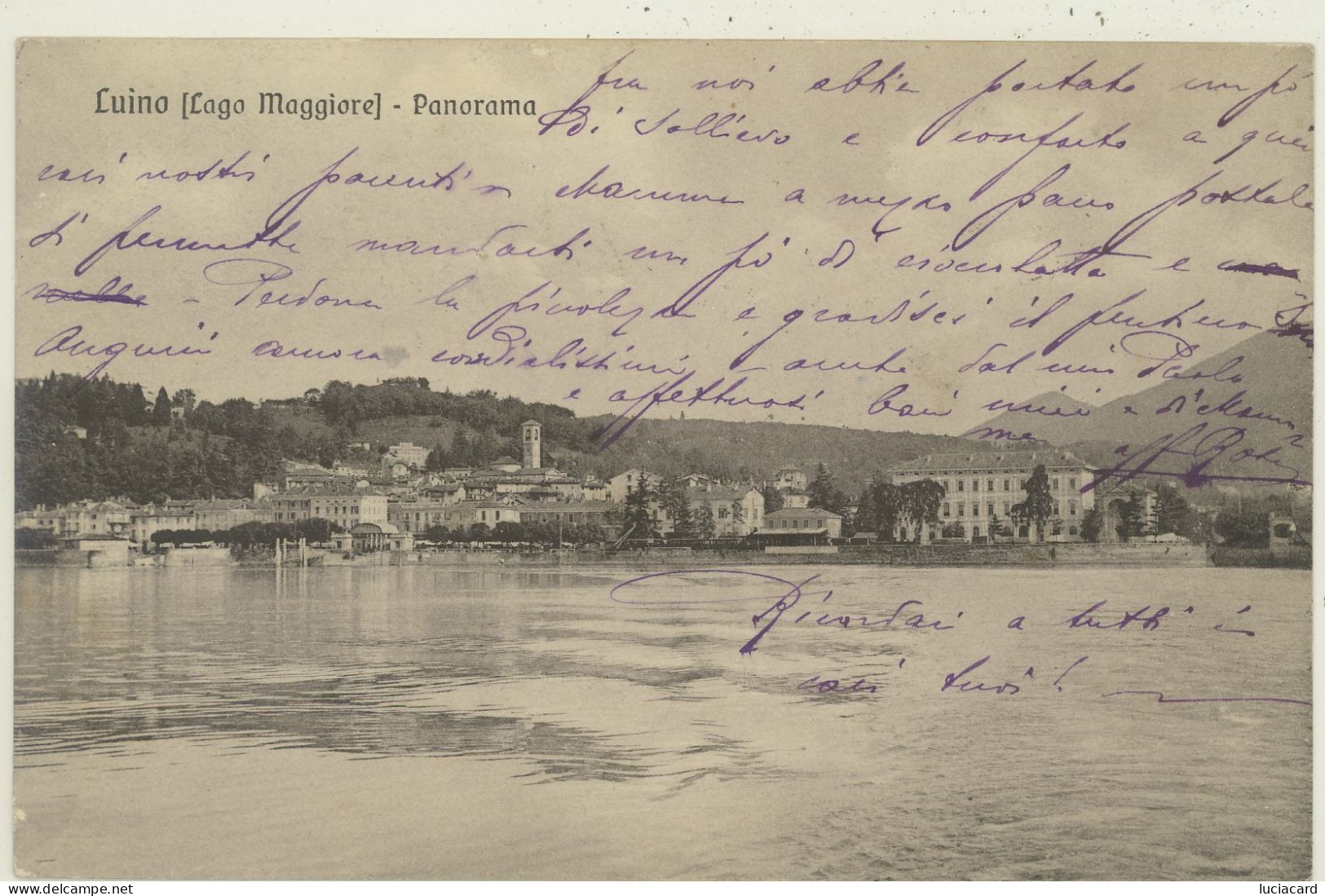 LUINO -VARESE -PANORAMA 1913 - Varese