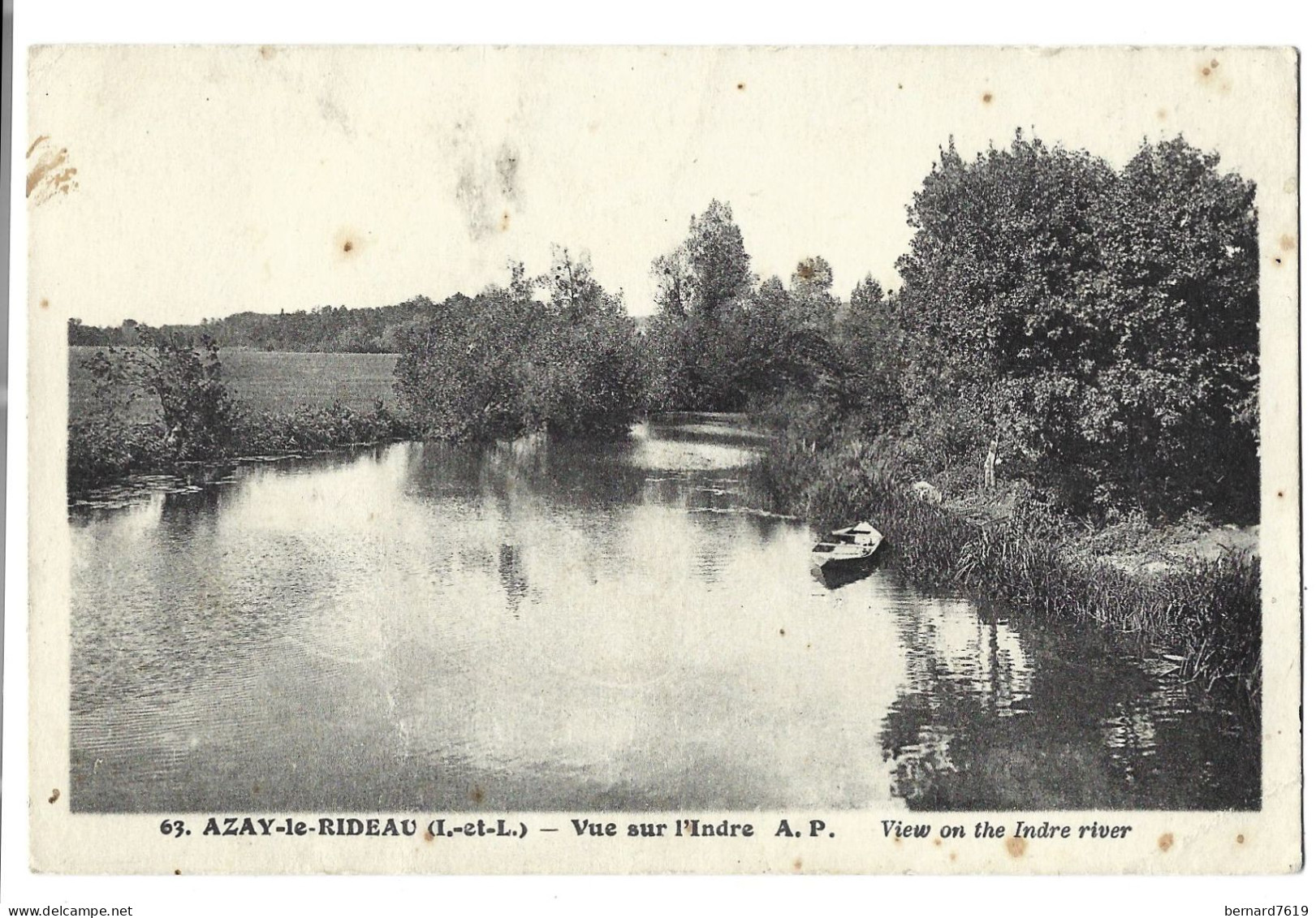 37 Azay Le Rideau -  Vue Sur L'indre - Azay-le-Rideau