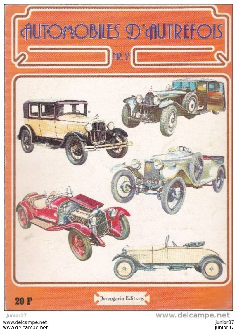 AUTOMOBILES D'AUTREFOIS N° 1 & N° 2 1979 Ouvrages De 65 Pages - Other & Unclassified