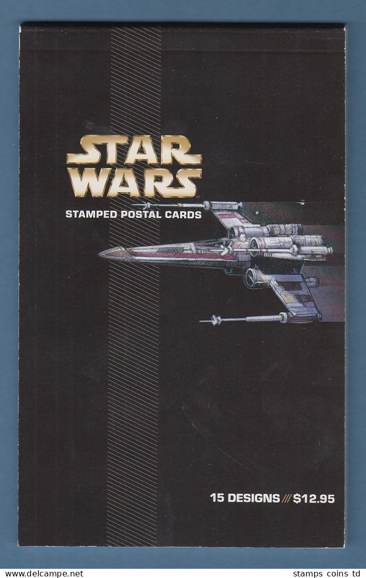 USA 2007 STAR WARS Postkartenheft Mit 15 Ganzsachen Mit Eingedruckten Marken  - Altri & Non Classificati