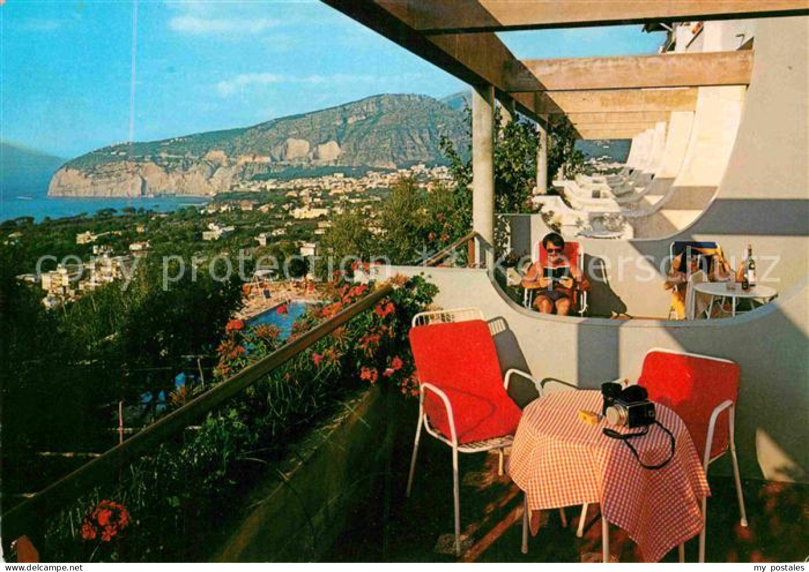 72791729 Sorrento Campania Hotel Gran Paradiso Panorama Blick Vom Balkon Firenze - Autres & Non Classés
