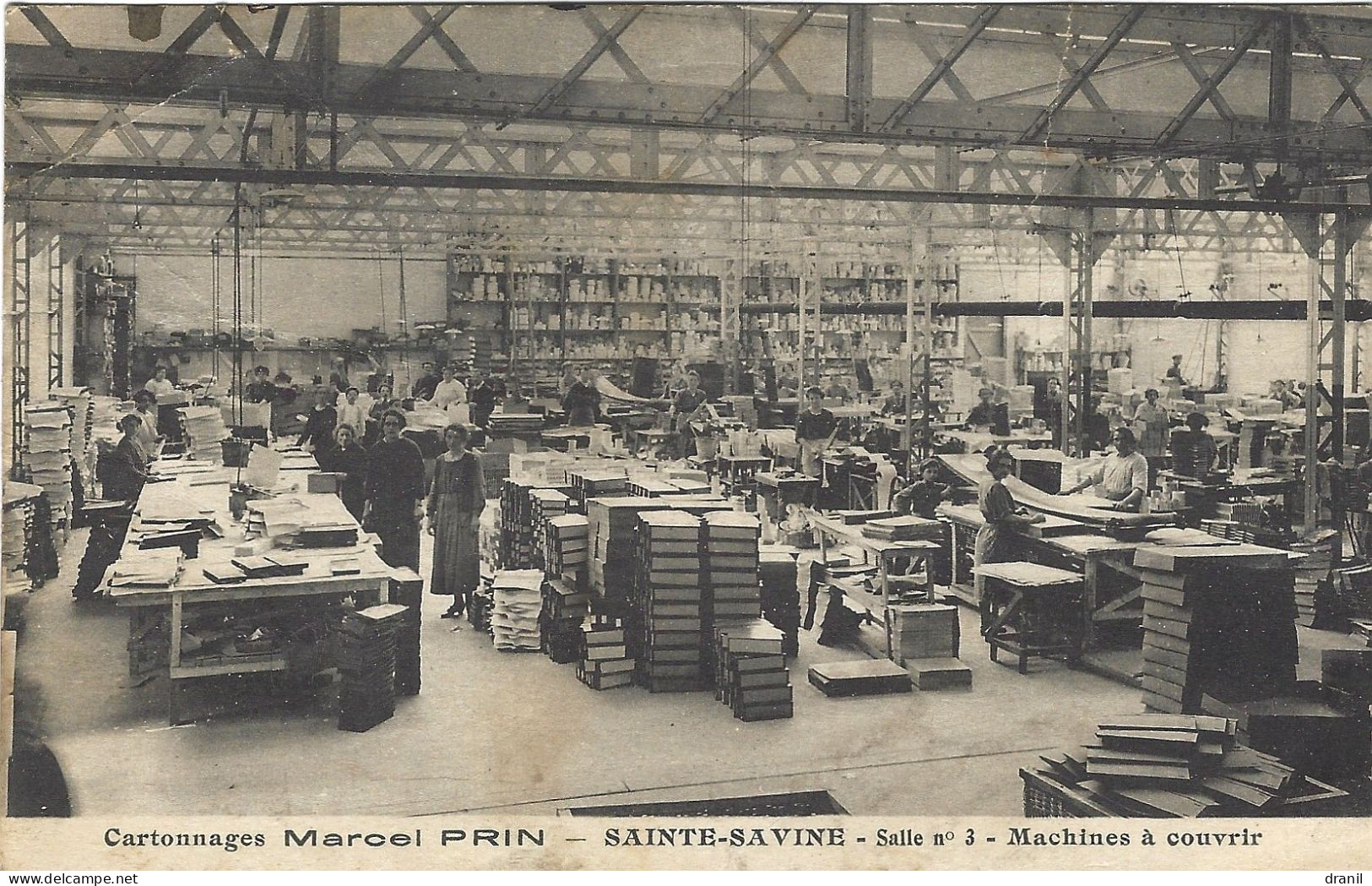10 - Aube - SAINTE SAVINE - Cartonnage Marcel PRIN - Machines à Couvrir - Etat - Altri & Non Classificati