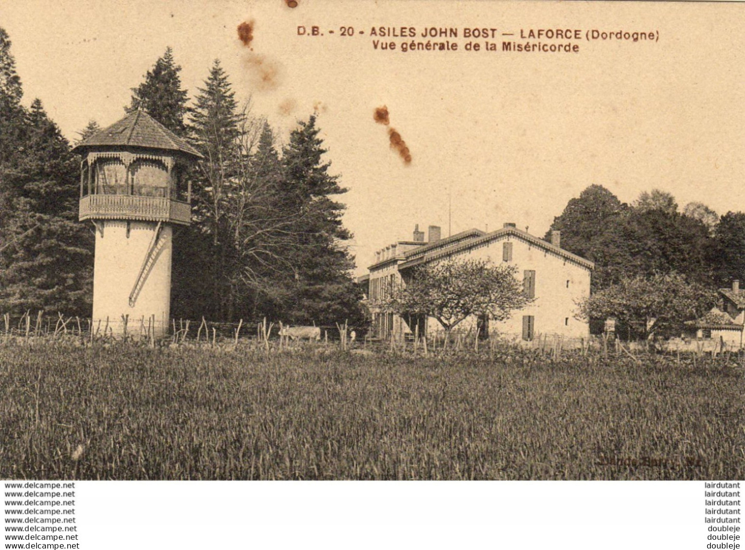 D24  LA FORCE Asiles John.Bost - Vue Générale De La Miséricorde  ( Traces De Rouille ) - Andere & Zonder Classificatie