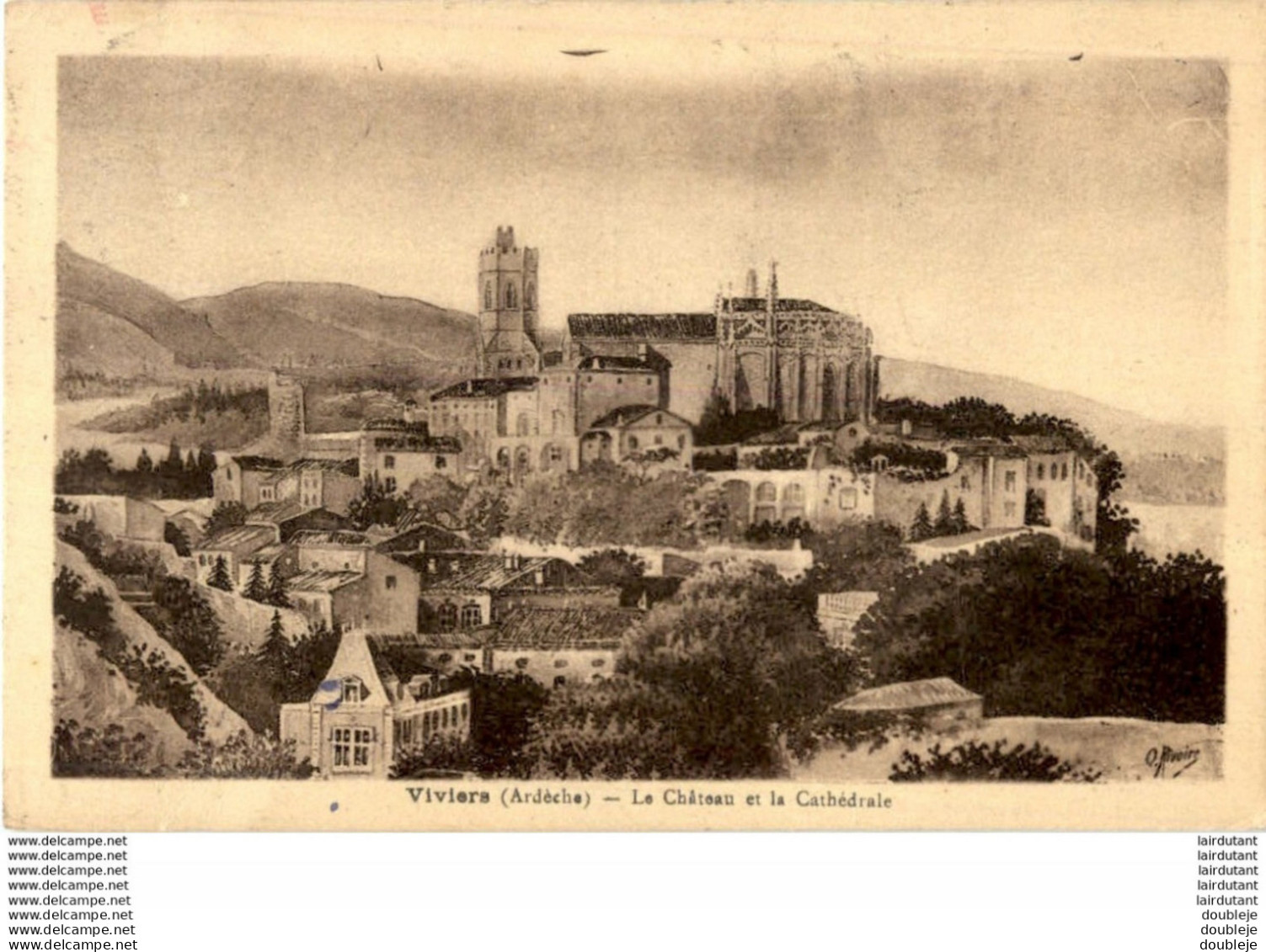 D07  VIVIERS  Le Château Et La Cathédrale  ..... - Viviers