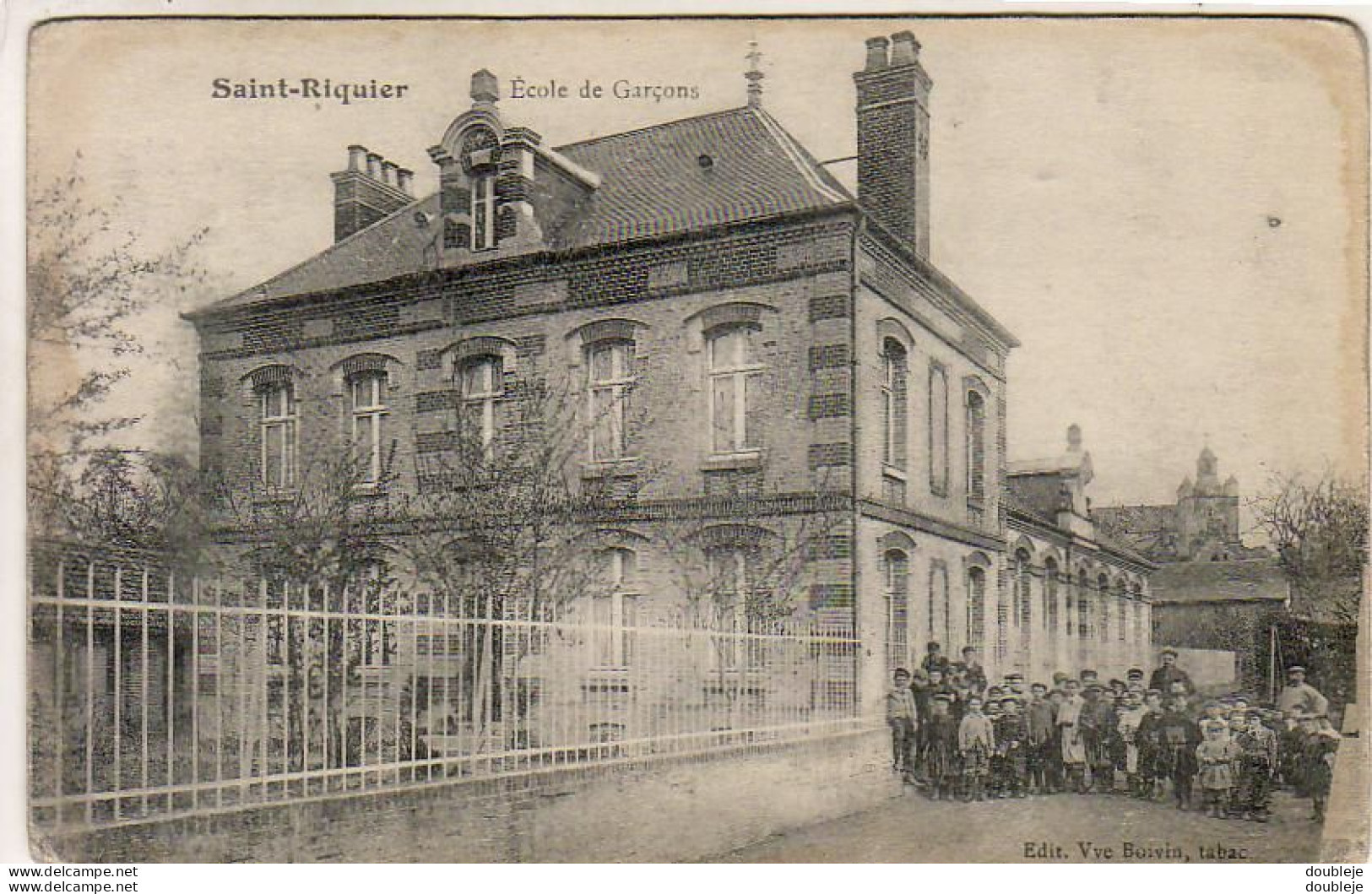 D80   SAINT RIQUIER   École De Garçons - Saint Riquier