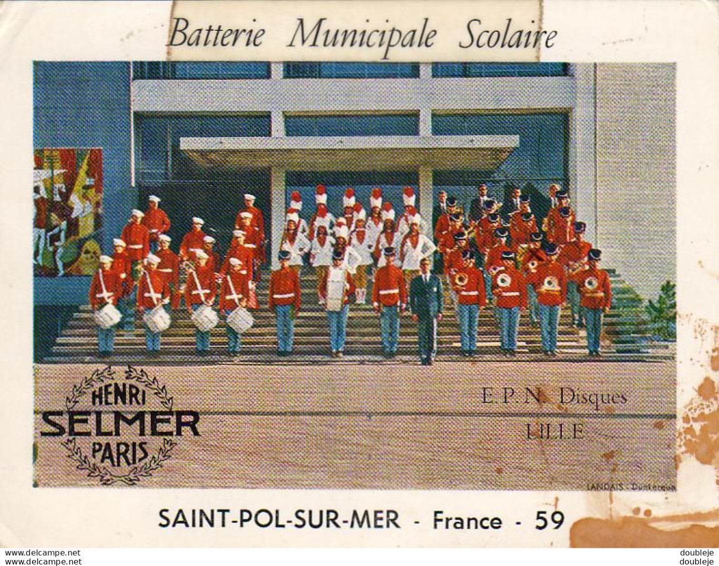 D59   SAINT POL SUR MER   Batterie Municipale Scolaire   .........   Peu Courante - Saint Pol Sur Mer