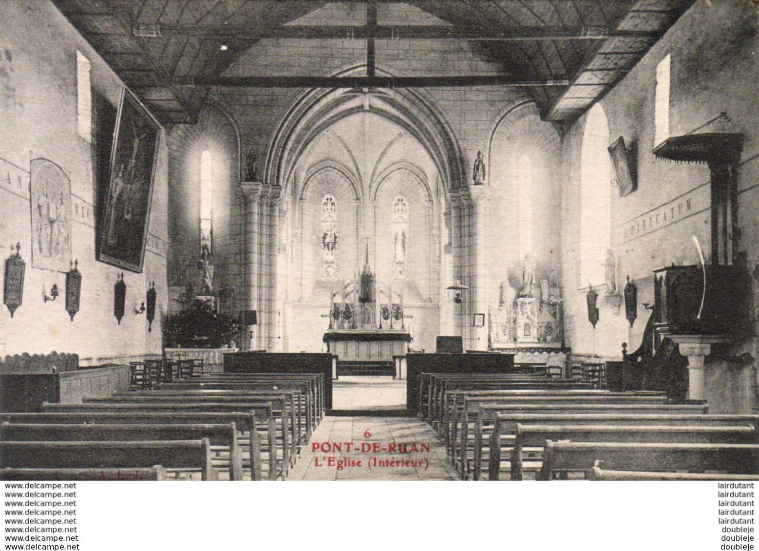 D37  PONT DE RUAN  L'Eglise - Intérieur  ..... - Autres & Non Classés