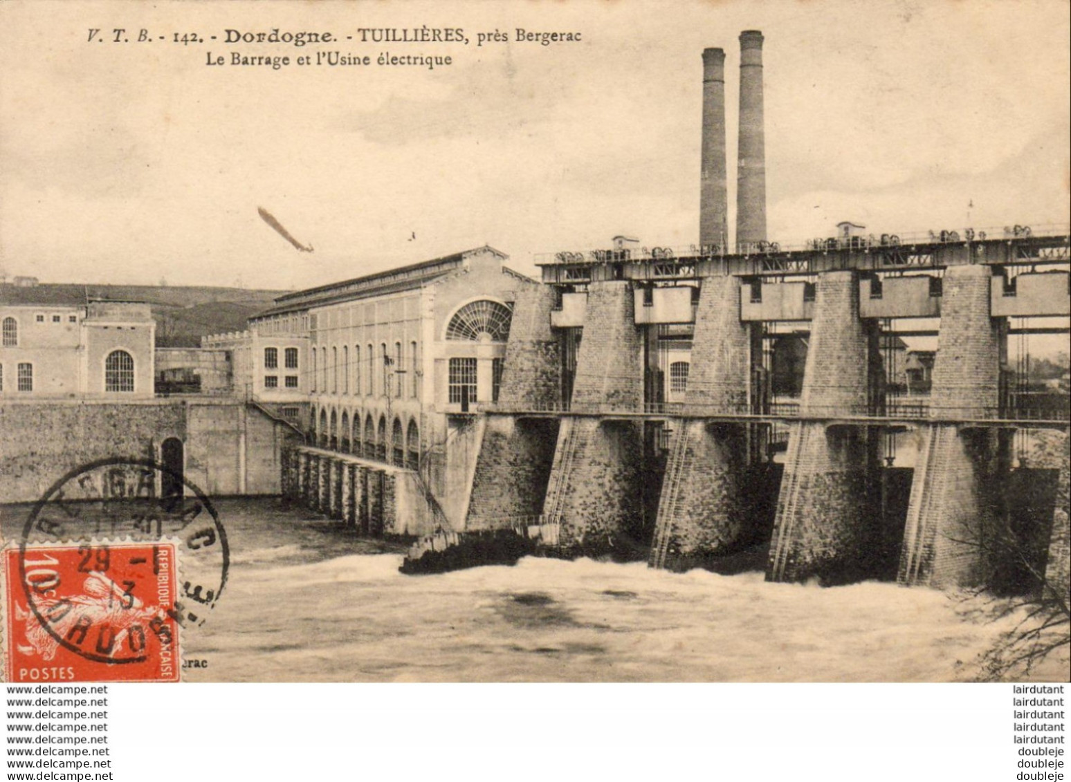 D24  TUILLIERES   Le Barrage Et L'Usine Elctrique - Andere & Zonder Classificatie