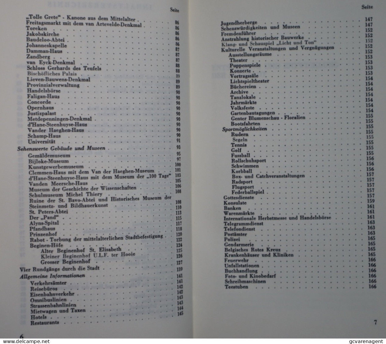 GENT BOLLWERK IN FLANDERN = 1962 = 167 SEITEN = 210 X 125 MM.          ZIE AFBEELDINGEN - Bélgica & Luxemburgo