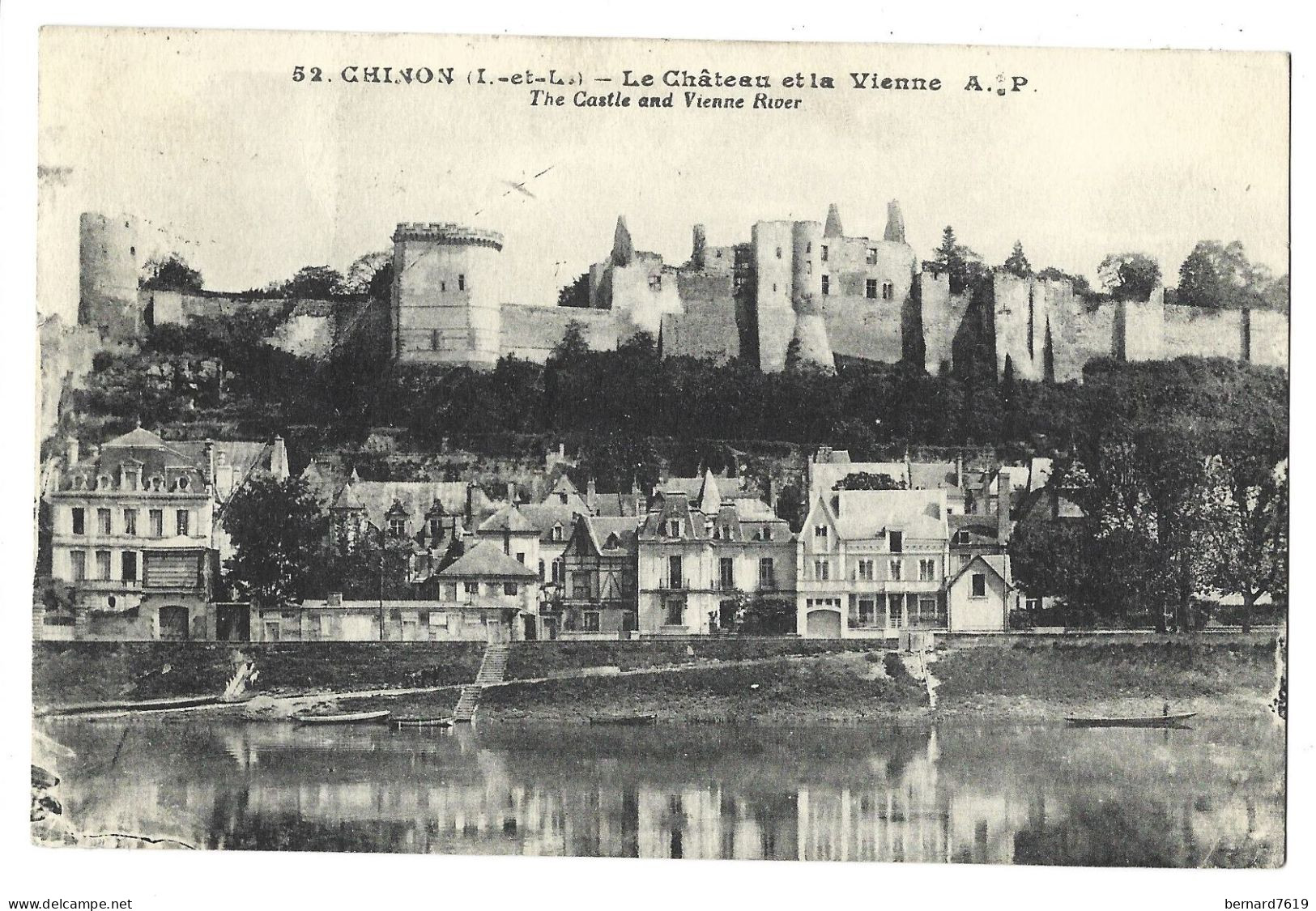 37  Chinon - Le Chateau Et La Vienne - Chinon