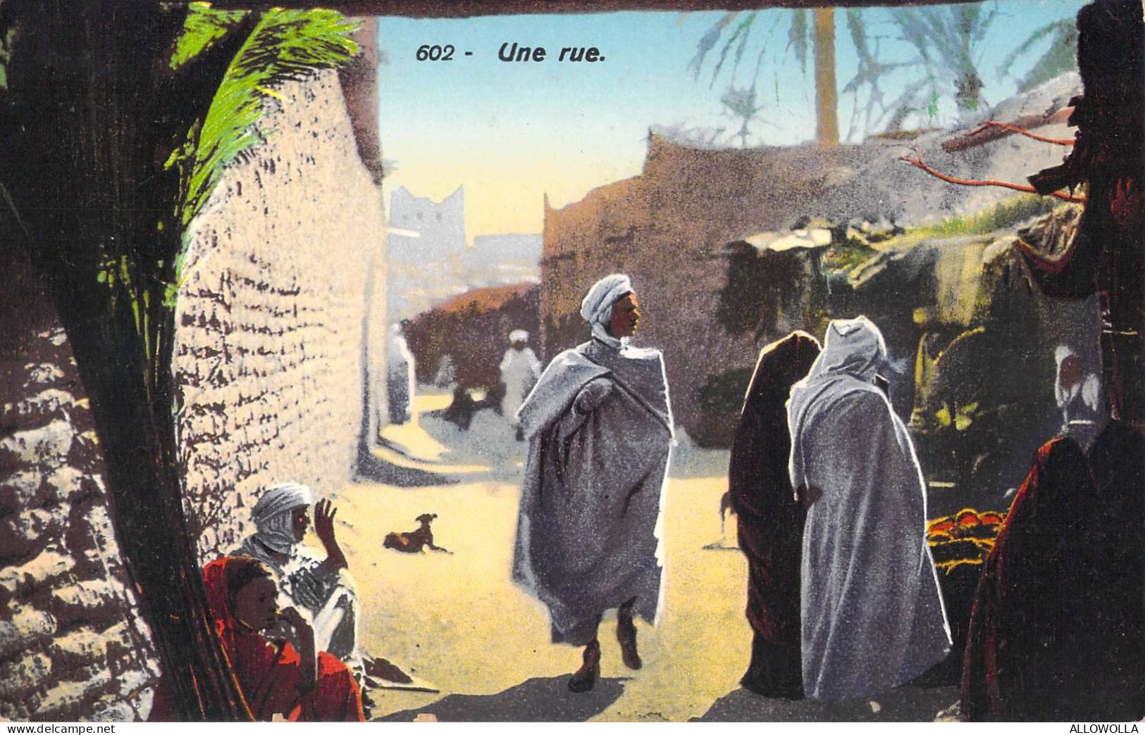 26976 " UNE RUE "  ANIMÉ -VERA FOTO-CART.POST.  NON SPED. - Tunisia