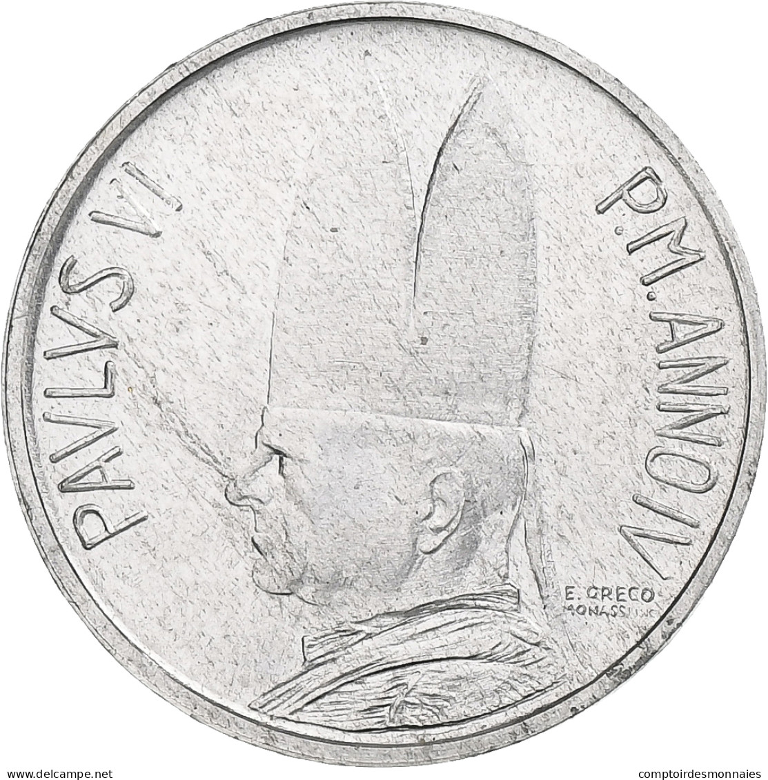 Vatican, Paul VI, 1 Lire, 1966 - Anno IV, Rome, Aluminium, SPL+, KM:84 - Vatican