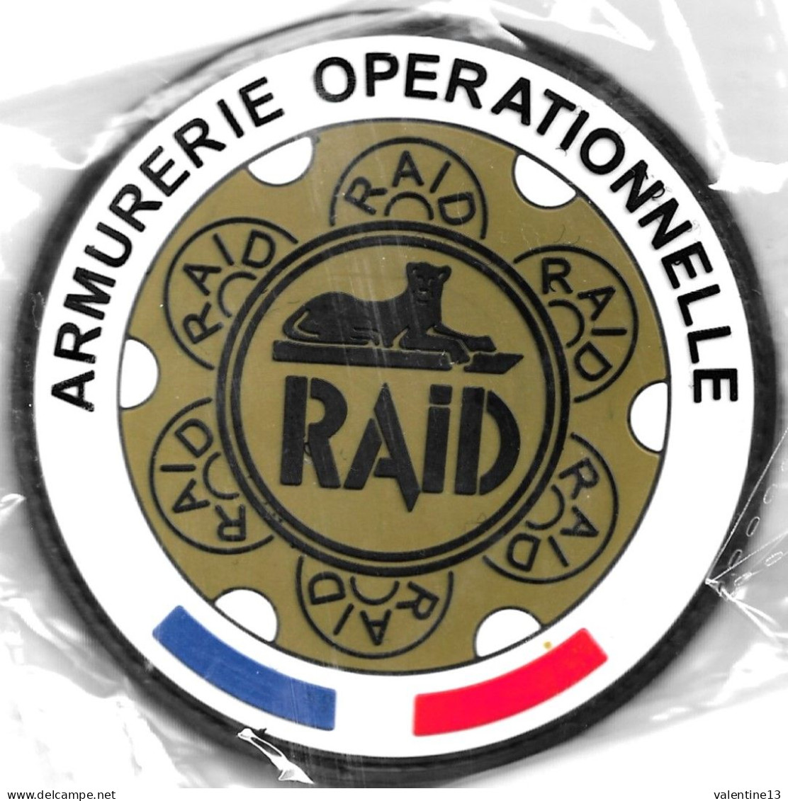 Ecusson PVC POLICE NATIONALE RAID ARMURERIE OPERATIONNELLE - Politie & Rijkswacht
