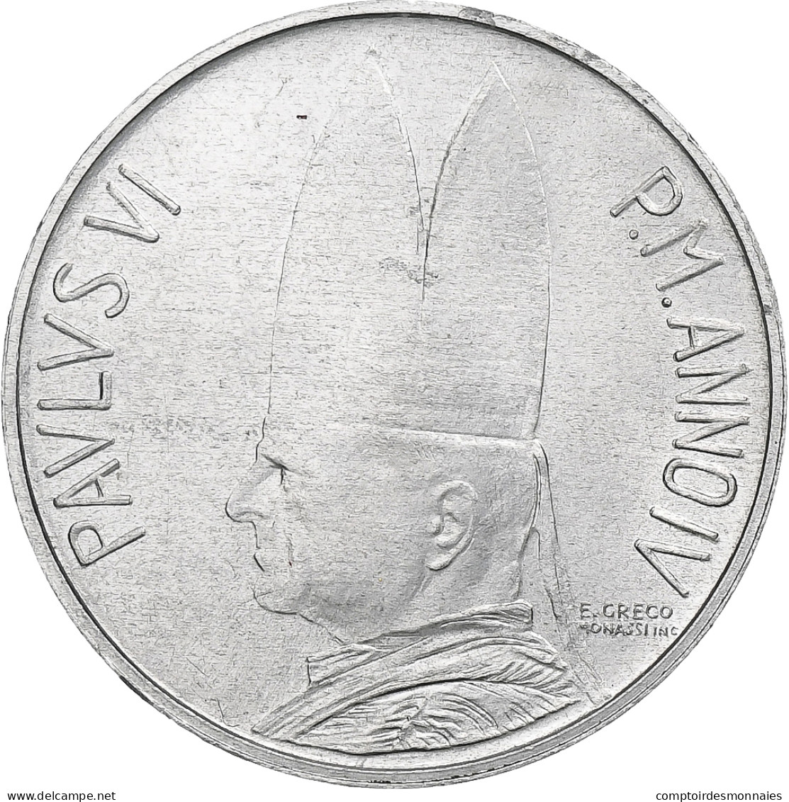 Vatican, Paul VI, 5 Lire, 1966 - Anno IV, Rome, Aluminium, SPL+, KM:86 - Vatikan