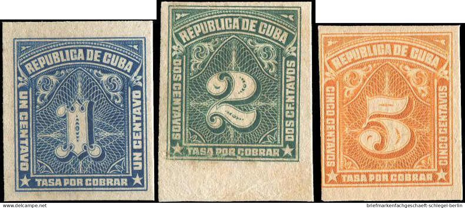 Cuba, 1915, P 1-3 Prob. - Cuba