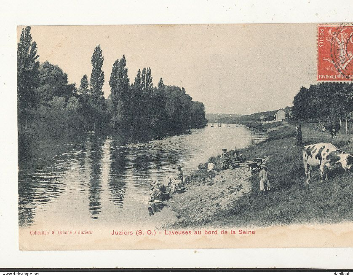 78 // JUZIERS   Laveuses Au Bord De La Seine   Coll Ozanne - Autres & Non Classés