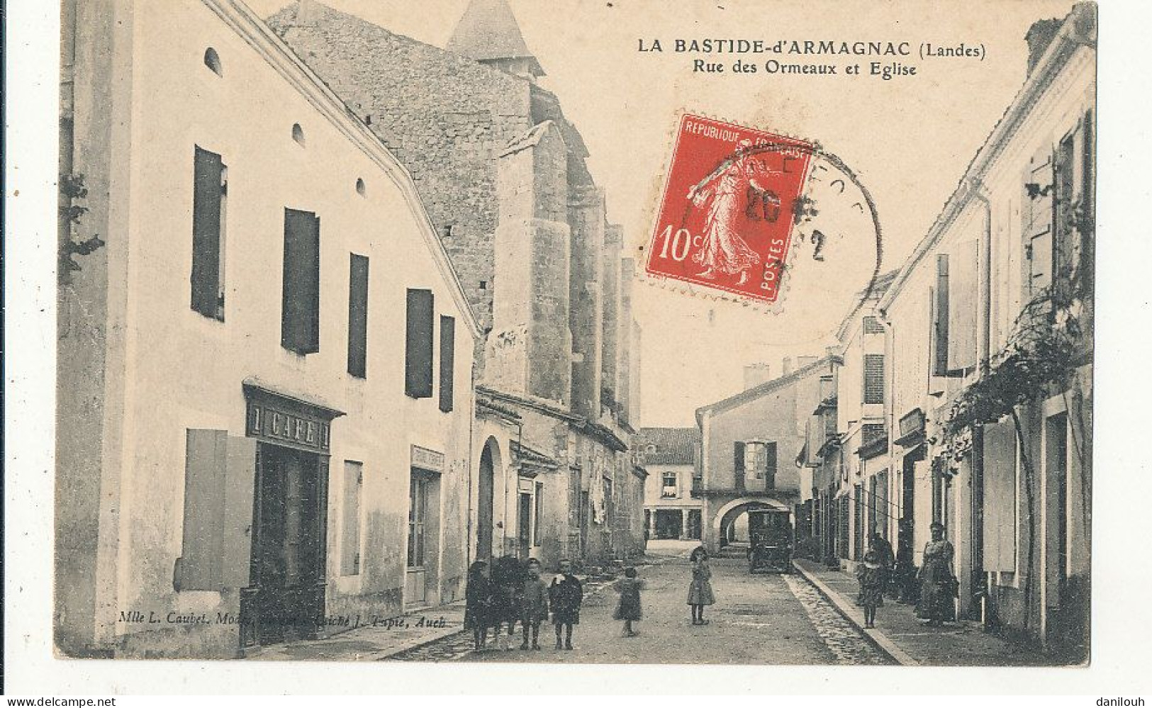 40 // LA BASTIDE D ARMAGNAC   Rue Des Ormeaux Et Eglise - Altri & Non Classificati