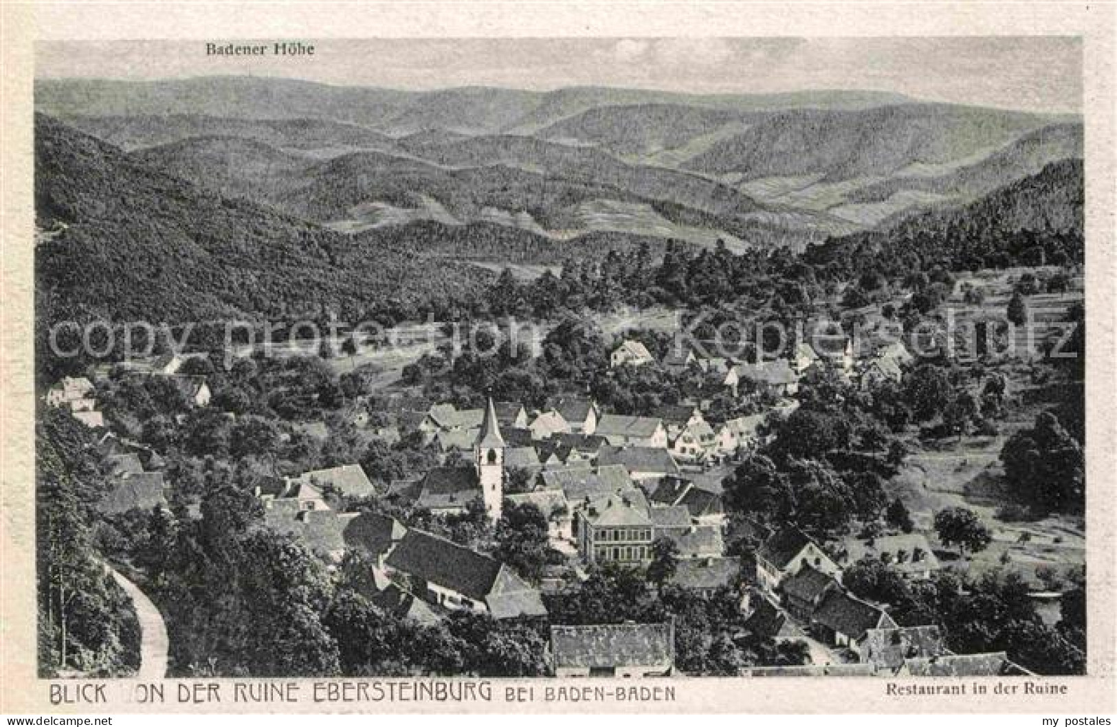 72791508 Baden-Baden Blick Von Der Ruine Ebersteinburg Baden-Baden - Baden-Baden