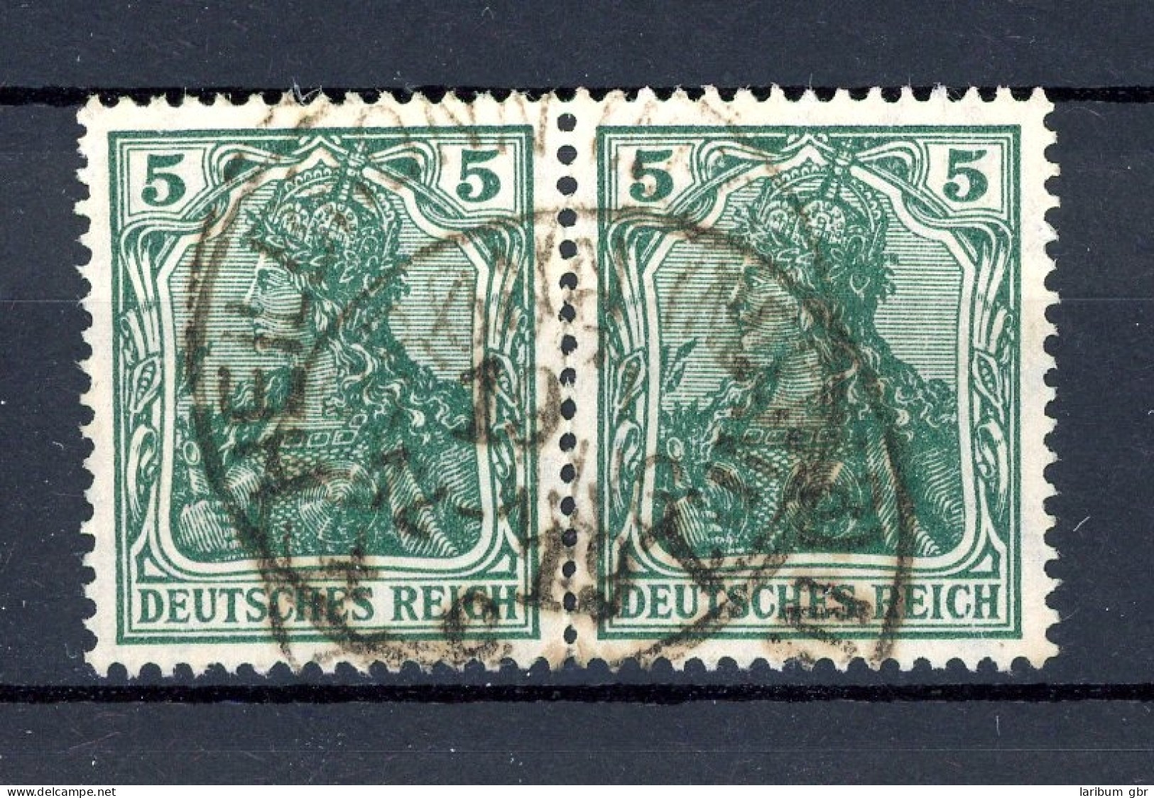 Deutsches Reich Paar 85 II D Gestempelt Geprüft Jäschke-L., Gefaltet #JJ893 - Used Stamps